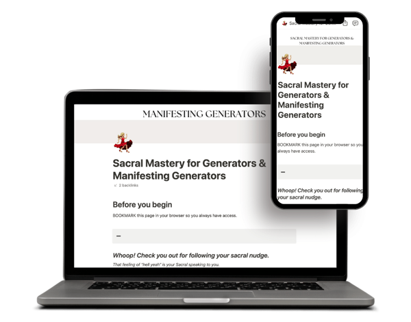 Human Design Course for Generators and Manifesting Generators